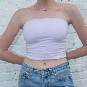 ❌SOLD❌WHITE BRANDY MELVILLE TUBE TOP